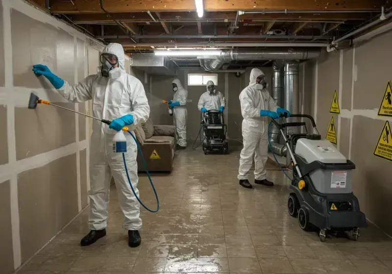 Basement Moisture Removal and Structural Drying process in Ohio County, IN